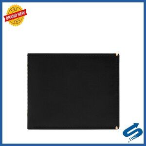 Men's Leather Bifold Wallet with Flip ID, 8 Card Slots, Slim Design